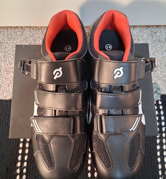 Peloton Cycling Shoes Cleats Black Red Unisex Size 41 See Size Chart Photos - Picture 1 of 10